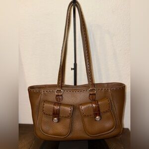 Brighton Brown Leather Shoulder Bag Vintage 80/90’s